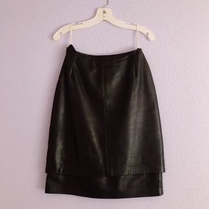 Vintage Leather Skirt